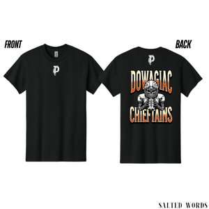 YOUTH Dowagiac Skeleton Football Player Tshirt - Long Sleeve - Crewneck - Hoodie
