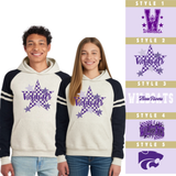 Three Rivers Wildcats JERZEES® 97CR Unisex Varsity Color-Block Hooded Sweatshirt