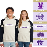 Three Rivers Wildcats JERZEES® 97CR Unisex Varsity Color-Block Hooded Sweatshirt