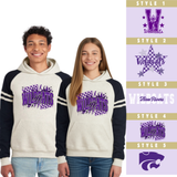 Three Rivers Wildcats JERZEES® 97CR Unisex Varsity Color-Block Hooded Sweatshirt