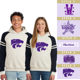 Three Rivers Wildcats JERZEES® 97CR Unisex Varsity Color-Block Hooded Sweatshirt