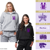Three Rivers Wildcats Apparel Enza 31179 Boxy Half Zip Fleece