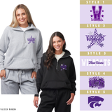 Three Rivers Wildcats Apparel Enza 31179 Boxy Half Zip Fleece