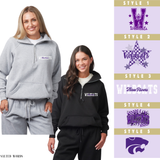 Three Rivers Wildcats Apparel Enza 31179 Boxy Half Zip Fleece