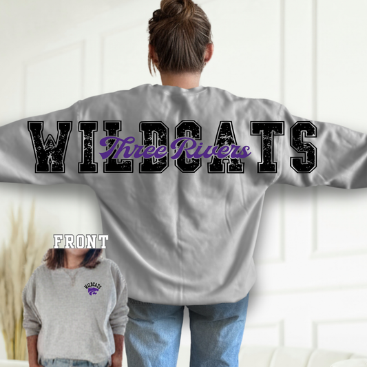 Adult & Youth Three Rivers Large letter back Crewneck or Hoodie - Salted Words, LLC