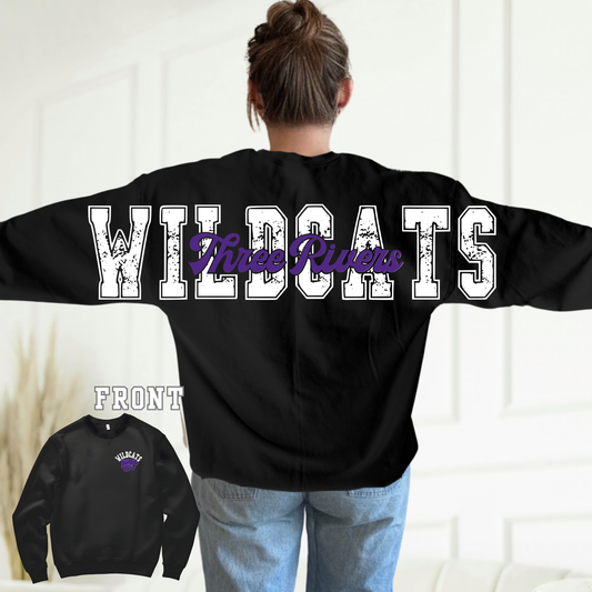 Adult & Youth Three Rivers Large letter back Crewneck or Hoodie - Salted Words, LLC