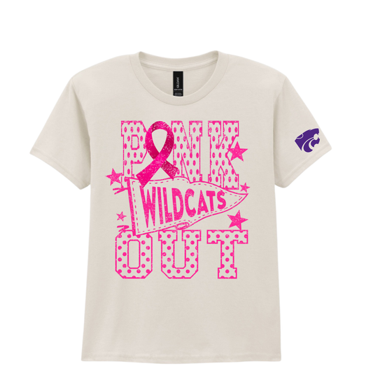 YOUTH Pink out wildcat Apparel Tshirt - Crewneck - Hoodie - Salted Words, LLC