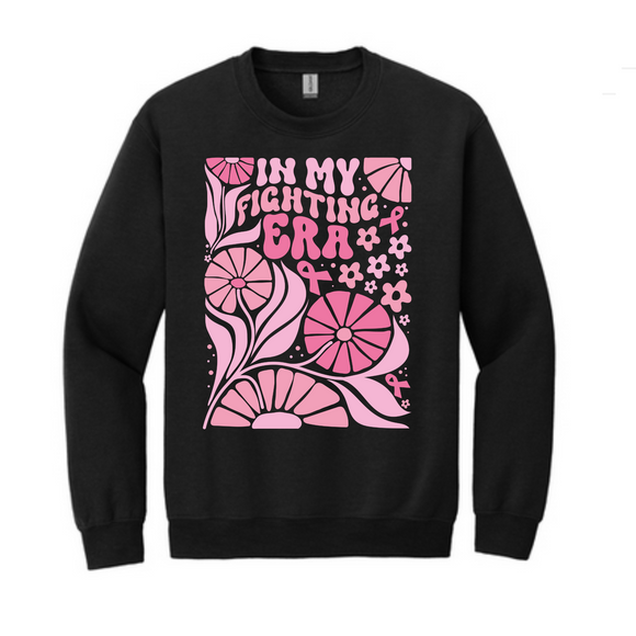In my fighting Era Breast Cancer Aweareness Crewneck