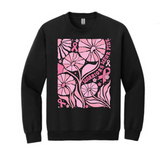 Warriors Wear Pink Breast Cancer Aweareness Crewneck