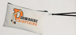 Dowagiac Chieftains Wristlet Make a bold statement and show off your team spirit with the Dowagiac Chieftains Wristlet. - Salted Words, LLC