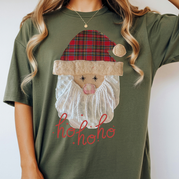 Santa Ho Ho Ho Tshirt - Long Sleeve - Crewneck - Hoodie