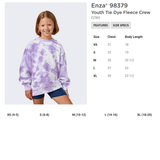 YOUTH Christian Covenant Tie Dye Fleece Crew 98379