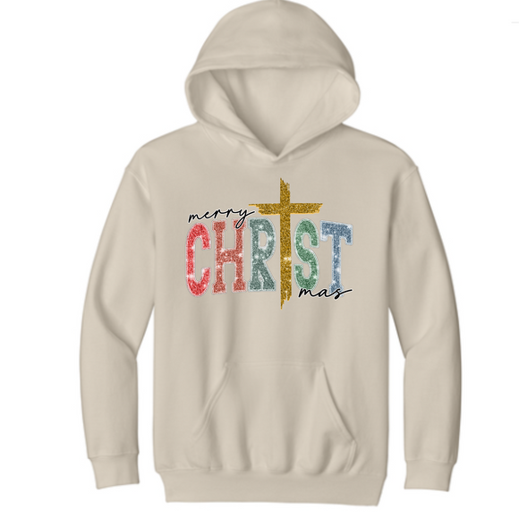 YOUTH Merry Christmas Tshirt - Hoodie