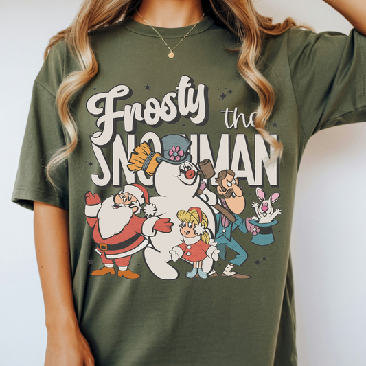 Frosty the Snowman Christmas Tshirt - Long Sleeve - Crewneck - Hoodie