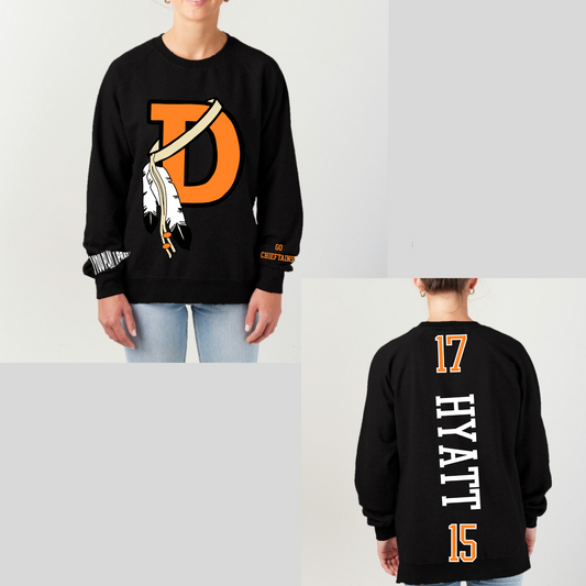 Dowagiac Custom Name & Number Adult Enza® 30779 Crewneck Sweatshirt