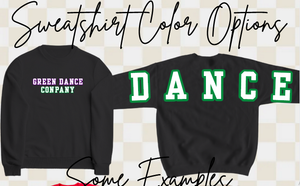 Adult & Youth Black - Green Dance Crewneck 18000 Gildan - Heavy Blend™ Crewneck Sweatshirt