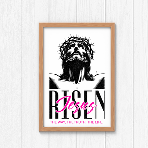 Kendall's Collection He is Risen Sign | Inspirational Wall Art | Christian Home Decor | Faith-Based Gift | Christian Decor for Living Room, Bedroom, or Office