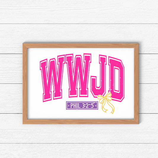 Kendall's Collection WWJD Sign | Inspirational Wall Art | Christian Home Decor | Faith-Based Gift | Christian Decor for Living Room, Bedroom, or Office What would Jesus Do