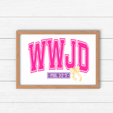 Kendall's Collection WWJD Sign | Inspirational Wall Art | Christian Home Decor | Faith-Based Gift | Christian Decor for Living Room, Bedroom, or Office What would Jesus Do