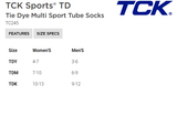 Dowagiac Chieftains tie dye tube socks