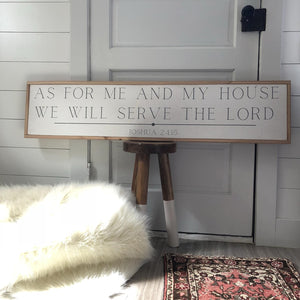 As for me and my house christian farmhouse sign