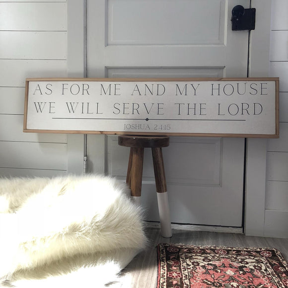 As for me and my house christian farmhouse sign