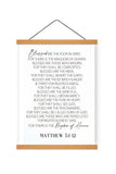 Matthew 5:1-12 Bible Verse Framed Wood Sign / Home Decor / Modern Decor / Jesus Signs / Faith Based Decor / Christian Home Decor