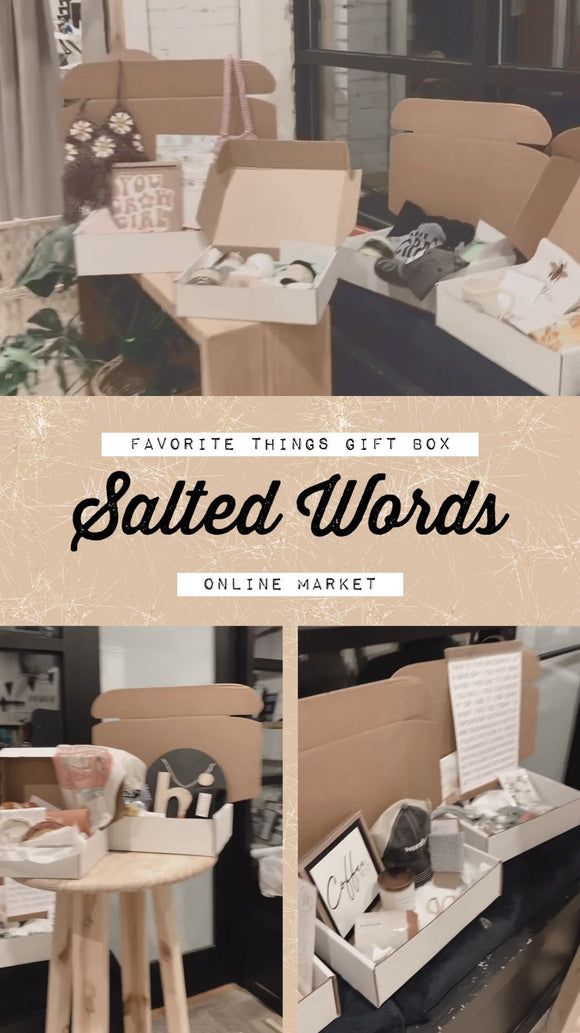 10 My Favorite things gift box #10 Boys Box - Salted Words, LLC