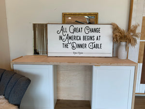 All great change wood sign - Salted Words, LLC