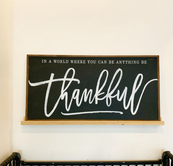 be thankful farmhouse wall decor framed art home interior