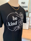 Be kind Jesus has your back floral tshirt - Salted Words, LLC