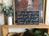 He is for you Christian wood sign modern home decor - Salted Words, LLC